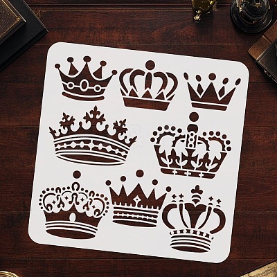 PET Hollow Out Drawing Painting Stencils DIY-WH0675-141-1