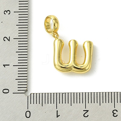 Rack Plating Brass with ABS Plastic Pearl European Dangle Charms KK-G501-02W-G-1