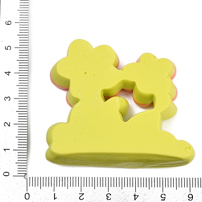 Opaque Resin Cabochons CRES-P037-01F-1
