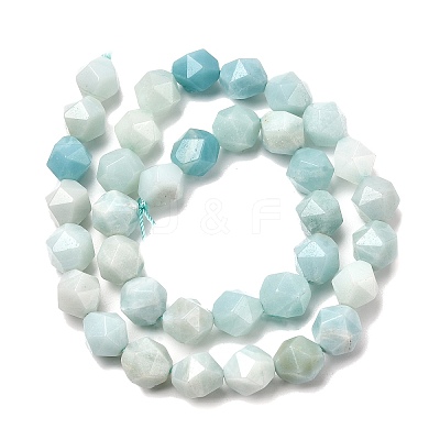 Natural Flower Amazonite Beads Strands G-Z119-A09-03-1