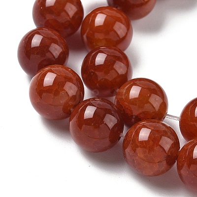 Natural Crackle Agate Beads Strands G-I394-B15-12mm-1