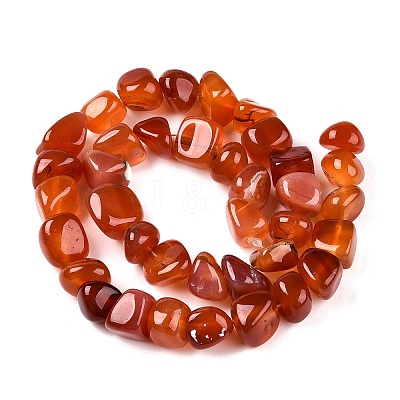 Natural Dyed & Heated Agate Beads Strands G-N342-65C-1