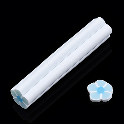 Luminous Handmade Five Petal Flower Polymer Clay Canes CLAY-T016-85-1