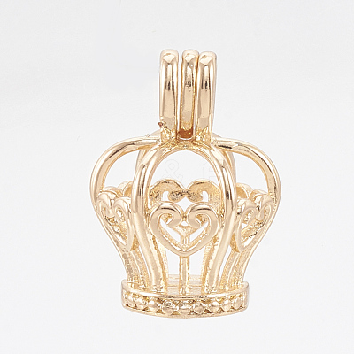 Brass Locket Pendants KK-Q748-075KC-1