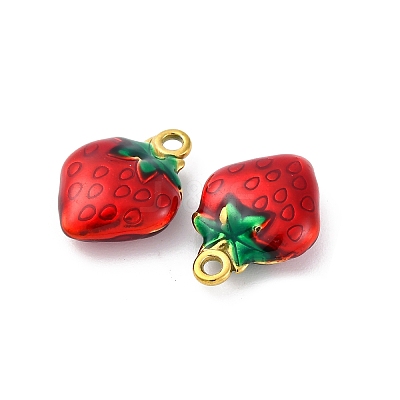 304 Stainless Steel Enamel Pendants STAS-B085-40G-04-1