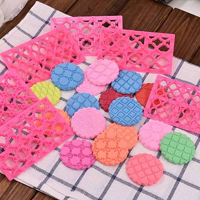 Food Grade Plastic Cookie Printing Moulds DIY-K009-54A-1