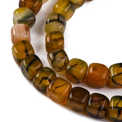 Natural Dragon Veins Agate Beads Strands G-G177-E04-01-1