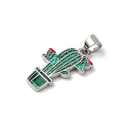 Brass Enamel Pendants FIND-I054-01D-P-1