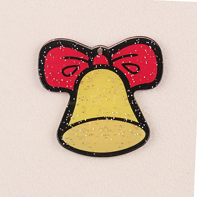 Christmas Themes Acrylic Pendants FIND-WH0817-160G-1