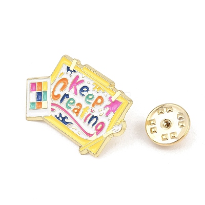 Keep Creating Enamel Pins JEWB-F044-01B-G-1
