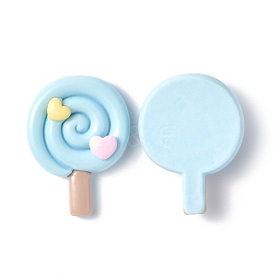 Opaque Resin Cabochons CRES-P023-03E-1