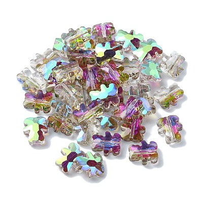 Electroplate Glass Beads EGLA-P059-01B-AB04-1