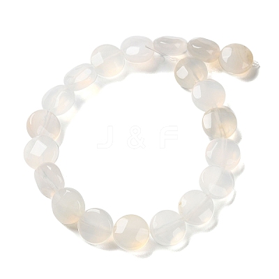 Natural White Agate Beads Strands G-K357-B16-01-1