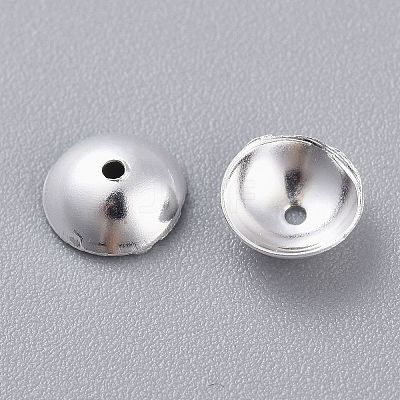 201 Stainless Steel Bead Caps STAS-K210-01B-S-1