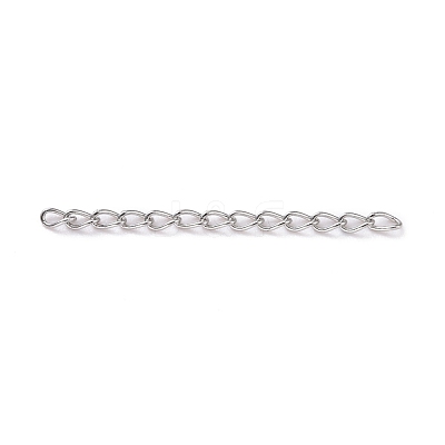 304 Stainless Steel Curb Chains Extender STAS-WH0032-02A-P-1