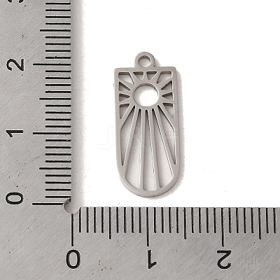 Non-Tarnish 201 Stainless Steel Pendants STAS-E211-08P-1