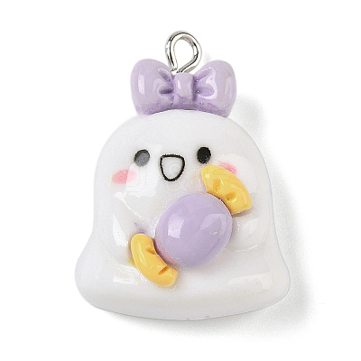 Halloween Theme Resin Pendants RESI-Z040-04P-02-1