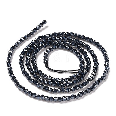 Electroplate Glass Beads Strands GLAA-H021-01A-FP02-1