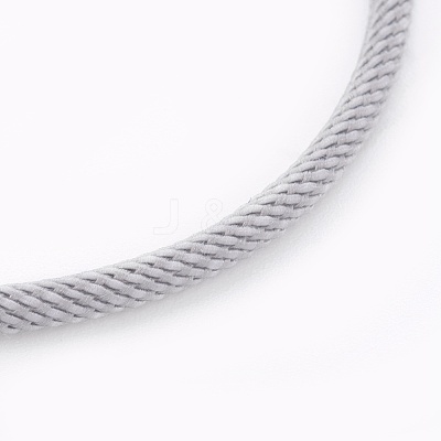 Braided Cotton Cord Bracelet Making MAK-L018-03A-07-P-1