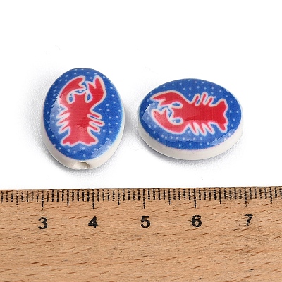 Printed Handmade Porcelain Beads PR-CBAB520-01B-1