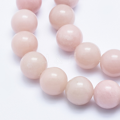Natural Pink Opal Beads Strands G-E444-28-12mm-1