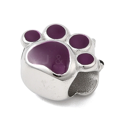 304 Stainless Steel European Beads STAS-D153-09A-P-1