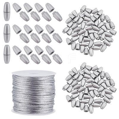 1 Roll Nylon Rattail Satin Cord NWIR-PH0002-13B-1