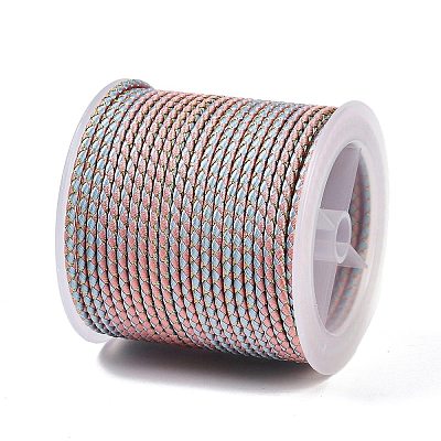 11M Polyester Braided Cord with Cotton Core & Metallic Thread OCOR-Z006-01-32-1