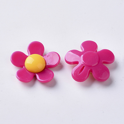 Opaque Acrylic Beads X-SACR-N007-C-02-1