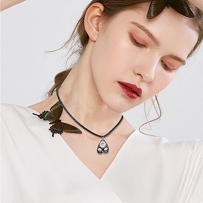 2Pcs Braided Round Leather Cord Necklace Making NJEW-BBC0001-19B-01-1
