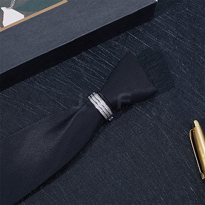 Zinc Alloy Clear Cubic Zirconia Tie Clips AJEW-WH20096-01-1