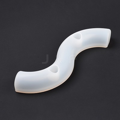 DIY Wavy Line S Shape Candlestick Silicone Molds DIY-E040-01-1