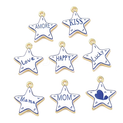 Printed Brass Pendants KK-CBA42CA-08G-1