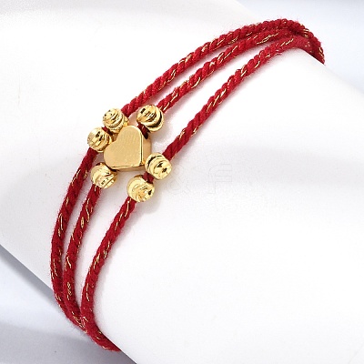 Polyester Multi-Strand Bracelets FB-CBA983F-02G-06-1