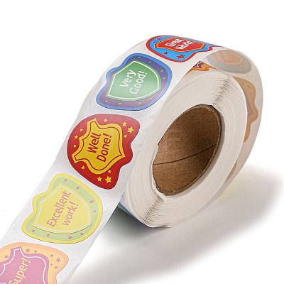 6 Styles Self-Adhesive Paper Cartoon Reward Stickers DIY-A049-02C-1