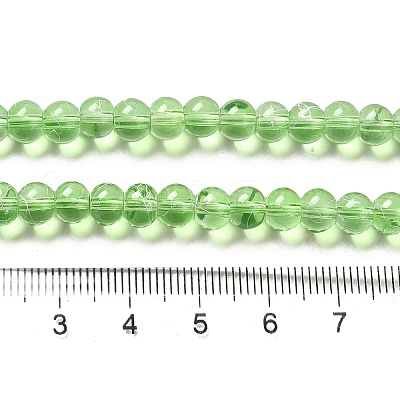 Drawbench Transparent Glass Beads Strands GLAD-Q012-6mm-05-1
