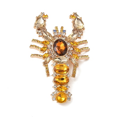 Alloy Rhinestone Brooch AL-CBAC416-02-1
