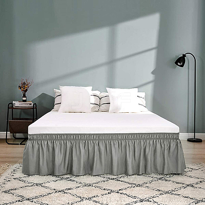 Adjustable Polyester Wrap Around Bed Skirts AJEW-WH20022-10C-01-1