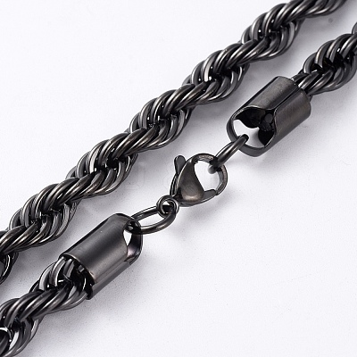 Trendy Men's Chain Necklaces NJEW-L450-08B-1