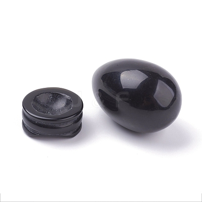 Natural Obsidian Display Decorations DJEW-G018-01-1