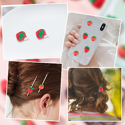 60Pcs 2 Style Resin Cabochons CRES-SC0002-36-1