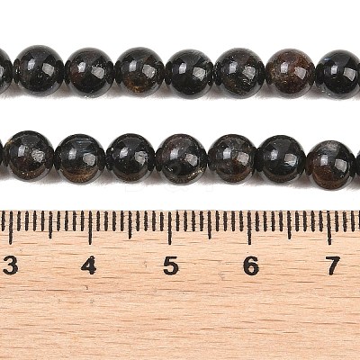 Natural Glaucophane Beads Strands G-F836-A01-6mm-1