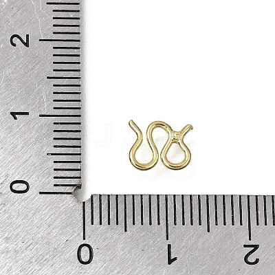 Brass M-Hook Clasps KK-CBA0DF0-14F-G-1