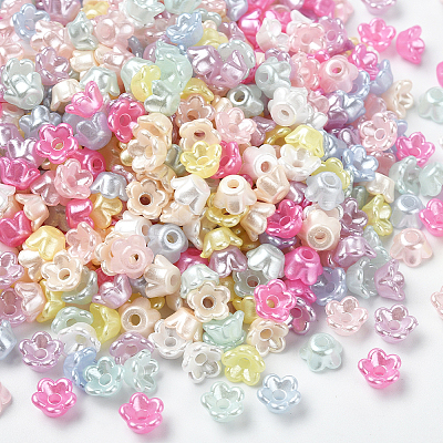 2400Pcs 8 Colors Opaque Acrylic Beads FIND-SP0001-18-1