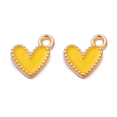 Alloy Enamel Charms FIND-G055-20G-02-1