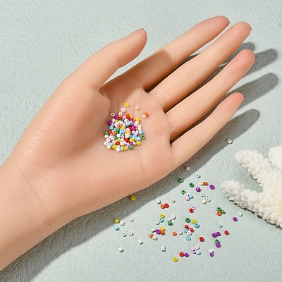 DIY Candy Color Seed Beads Bracelet Making Kit SEED-YW0001-79-1