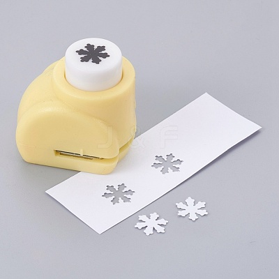 Random Single Color or Random Mixed Color Mini Plastic Craft Punch Sets for Scrapbooking & Paper Crafts AJEW-F003-11B-1