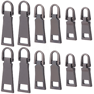 18Pcs 3 Styles Alloy Zipper Pull Tabs FIND-CY0001-83B-1