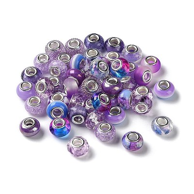 Resin European Beads RESI-G080-01F-1