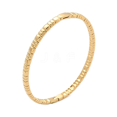 304 Stainless Steel Bangles for Women AJEW-P127-17G-1